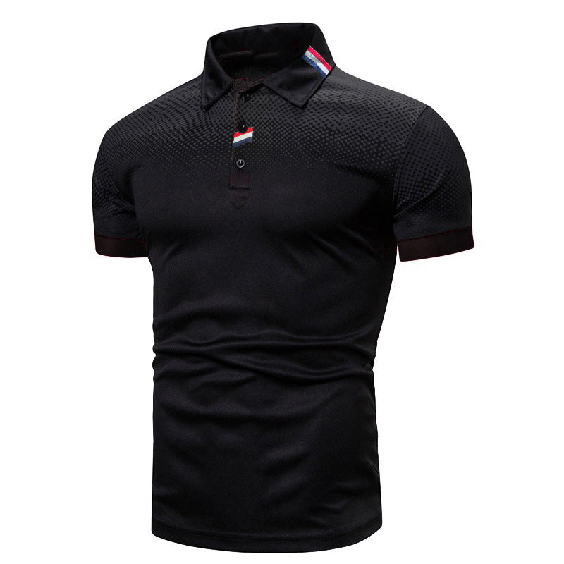 Men's Club Casual Polo Tops Fashion Tunic T-shirt Shirts Business Fit Blouse